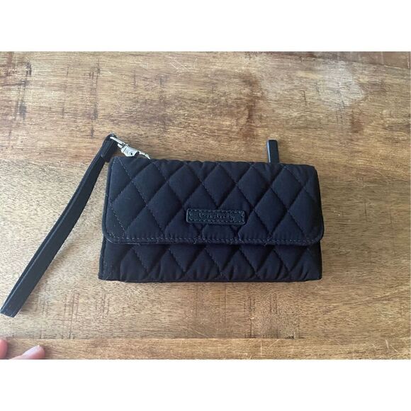 VERA BRADLEY black three-fold wallet - Picture 2 of 6